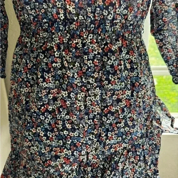 Michael Kors Floral Cotton Lawn Off-the-Shoulder Dress - Picture 3 of 9